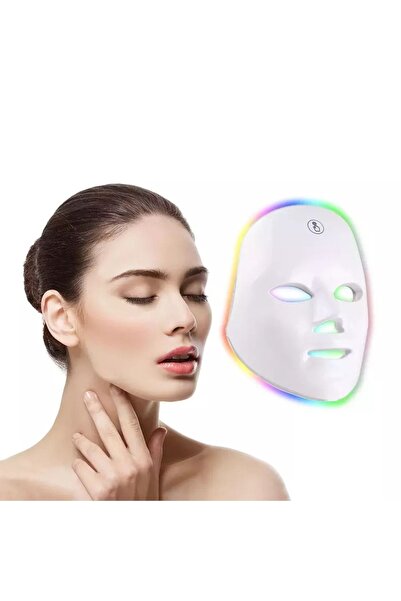FOSILTECH 2022 Cilt Led Yüz Maskesi 7 Renk Yüz Maskesi Led Işık Terapisi Yüz ...