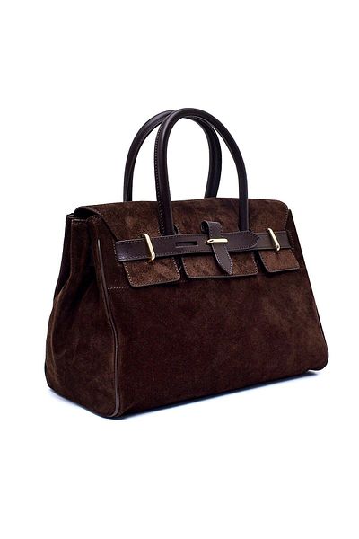 Sofia Baldi Zelta Brown Suede Women's Bag