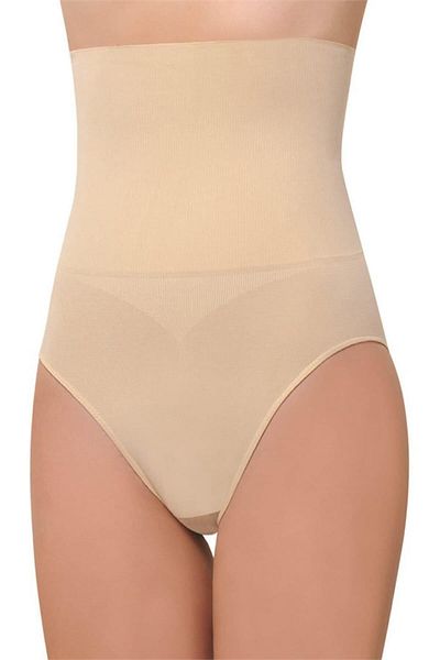 Momslab Women's Beige Strengthening Silicone High Waist Slip Corset