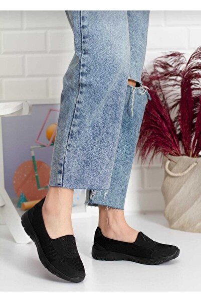expres moda Stone Detail Comfortable Sole Full Orthopedic Women's Shoes