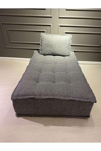 PUFHOME Brio Relax Oturum Keten Gri