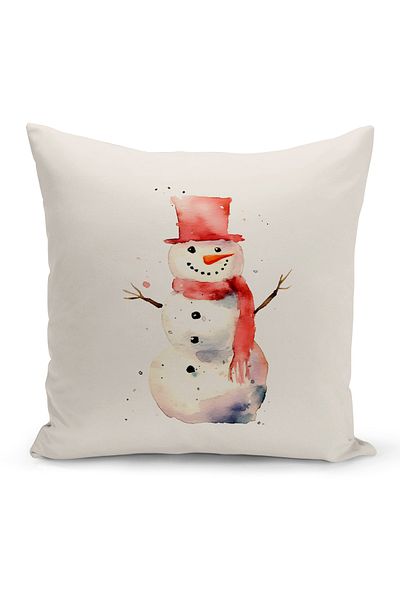 Bertille Home New Year Series Double Sided Digital Printed Throw Pillow Case (Christmas Christmas Cushion Cover)