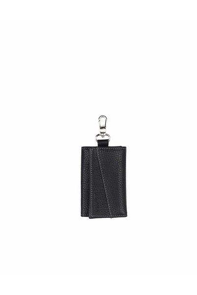 Aka Black Leather Keychain - 005 2 Model