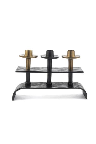 Mikasa Moor Siyah Antik Gold 3lü Mumluk 30x8x20cm