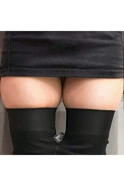 bonbonetti chocolate baby&kids Women's Black Corset Tights