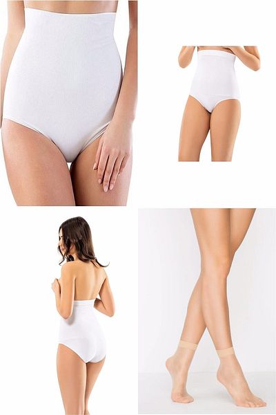 Momslab High Waist Recovery Corset - Women's Size 1, Showing Small, Babet Socks Gift