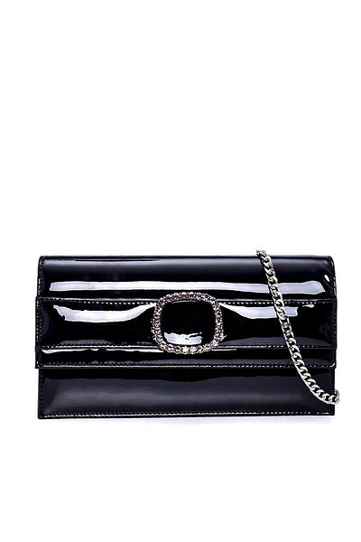 Sofia Baldi Black Patent Leather Loyen Women's Bag