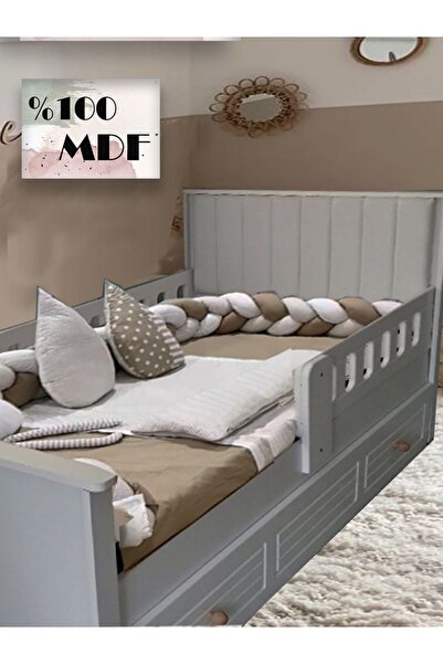 Koza %100 MDF Stella Beyaz 90*190 Yavrulu Kapitone Karyola