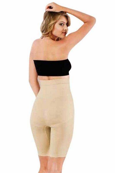 Momslab Women's Nude Long Leg Gathering Corset 2015