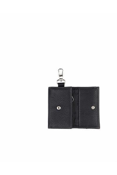 Aka Black Leather Keychain - 005 2 Model