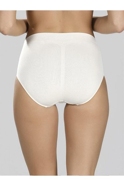 Momslab Women's White Seamless Flexible Slip Panties