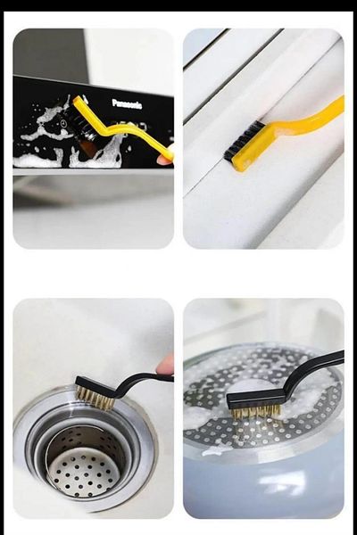 GİLLİ STORE 3 Pieces Cooker Oven Grill Grill Airfryer Cleaning Dirt Rust Removal Brush 3-Piece Oil Cleaning Brush