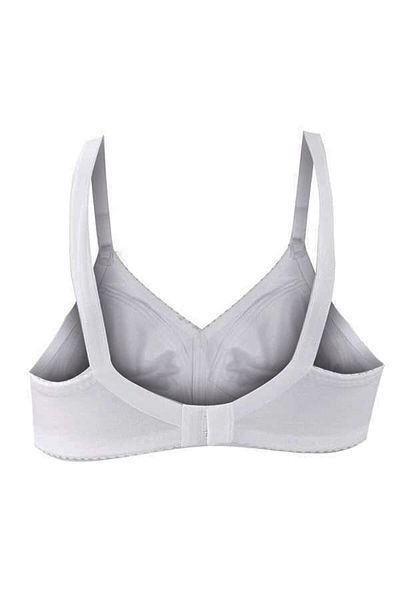 bonbonetti chocolate baby&kids Women's White Combed Cotton Comforting Bra 351