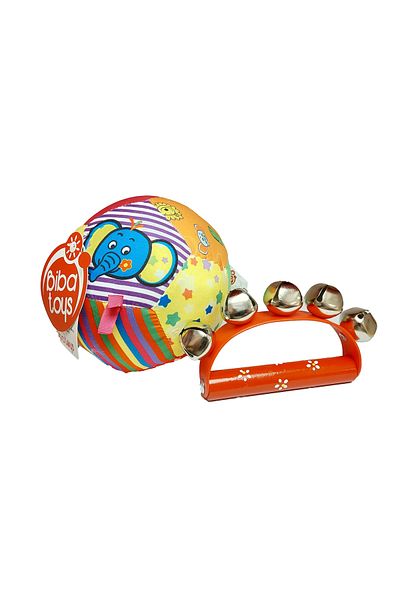 Biba Calimera Toys Set of 2 - Soft Ball Sound and Wooden Bell