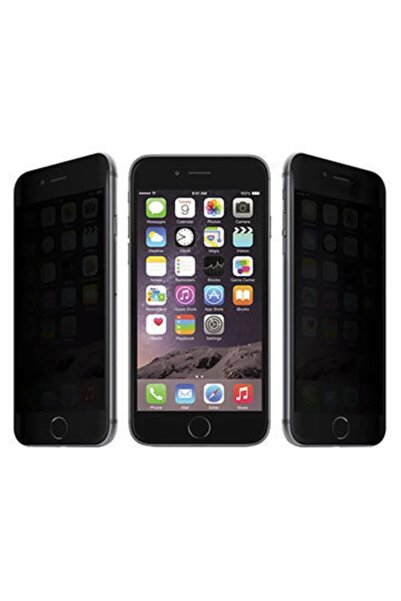 ZETT iphone 6 / 6s - SİYAH- Uyumlu Privacy Hayalet Temperli Cam Ekran Koruyuc...