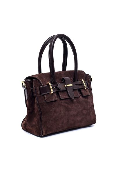 Sofia Baldi Merf Brown Suede Women's Bag