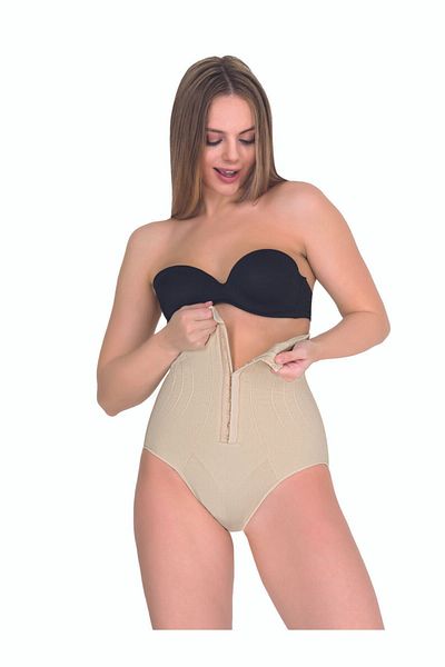 Momslab Women's White Formtime Agraphed High Waist Slip Corset