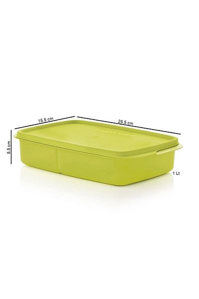 Tupperware Compartmented Lunch Box Green 1 Lt Healthy Lunch Box Hsgl