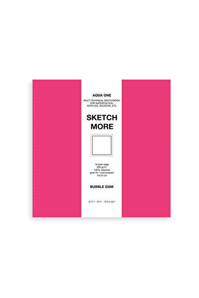 Poli Art Design Kare 15x15 cm eskiz defteri (suluboya ve grafik için) Waterco...