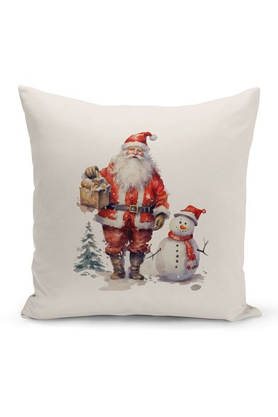 Bertille Home New Year Series Double Sided Digital Printed Throw Pillow Case (Christmas Christmas Cushion Cover)