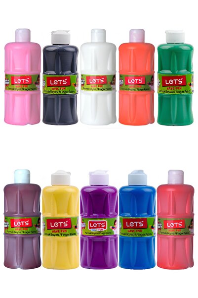 Lets Parmak Boyası 500ml 10lu Set