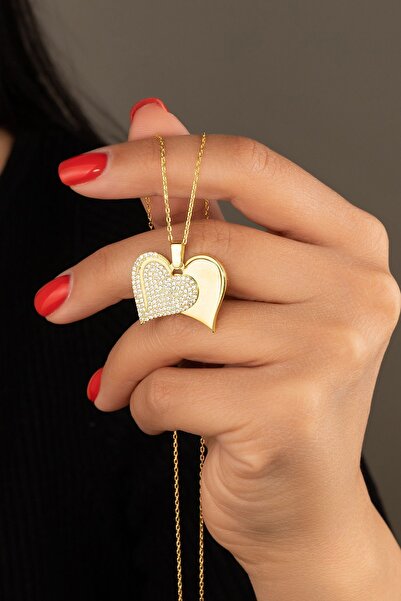 Silvano Jewelry 925 Ayar Gümüş Isimli Açılan Kalp Kolye