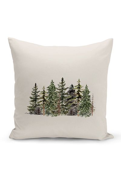 Bertille Home New Year Series Double Sided Digital Printed Throw Pillow Case (Christmas Christmas Cushion Cover)
