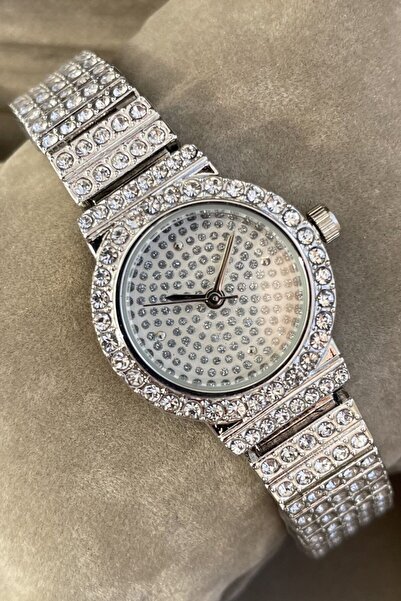 Leerybee Zirkon Taşlı Patek Model Metal Kadın Kol Saati Özel Siyah Markalı Ku...