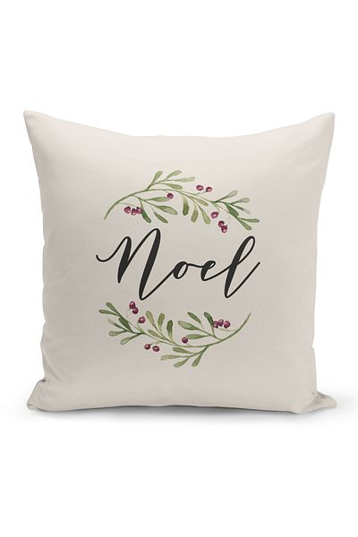Bertille Home Πρωτοχρονιάτικη Σειρά Διπλής Όψης Ψηφιακή Εκτύπωση Μαξιλαροθήκη Ριχτάρι (Χριστουγεννιάτικο Χριστουγεννιάτικο κάλυμμα μαξιλαριού)