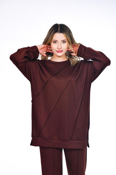 Kamex Women's Set - Wide Fit, Brown and Light Brown Colors