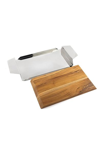Mikasa Moor 44x20x5cm Wooden Serving with Steel Handles