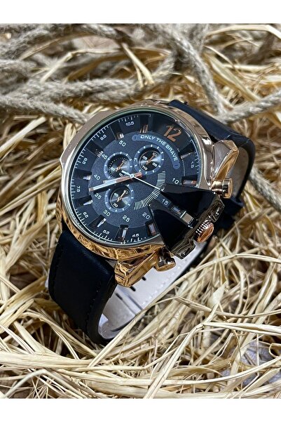 Leerybee Men's Sports Wristwatch - Steel Case, Leather Cord, Gift Black Special Box