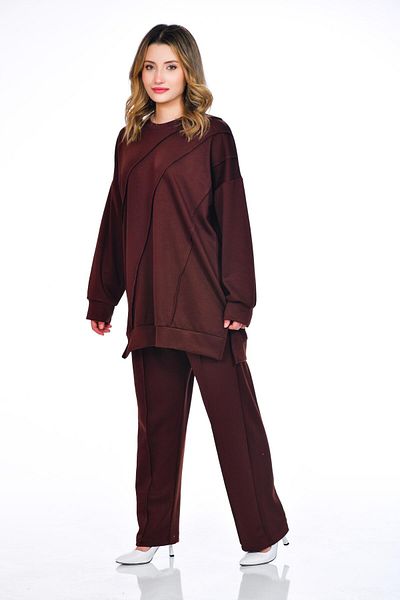 Kamex Women's Set - Wide Fit, Brown and Light Brown Colors