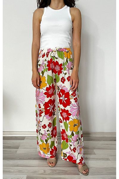 520CK Viscose Women's Plaszo Trousers - Summer Wide Leg