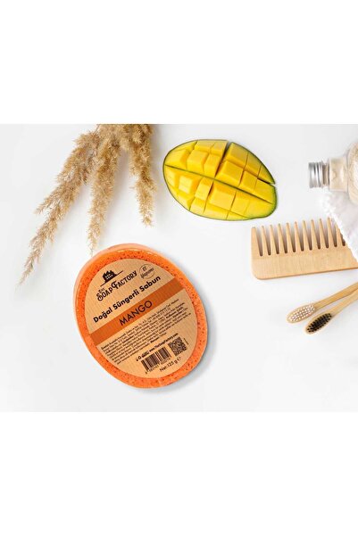 The Soap Factory Doğal Süngerli MANGO Sabunu 125 g - Lüks - Tüm Cilt Tipleri İçin