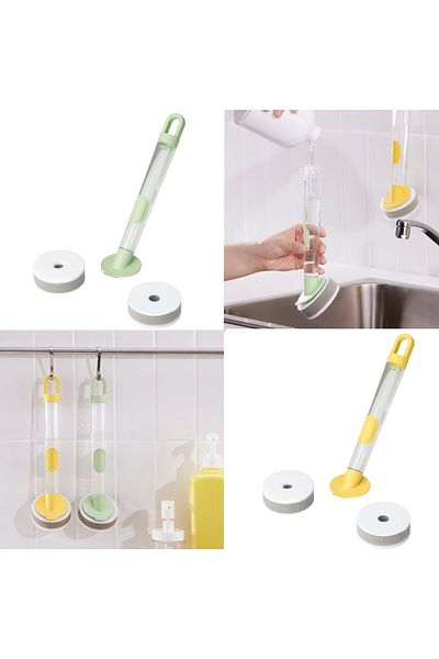 IKEA Ikea Set of 2 - Dishwashing Brush with Sponge and Detergent Tank