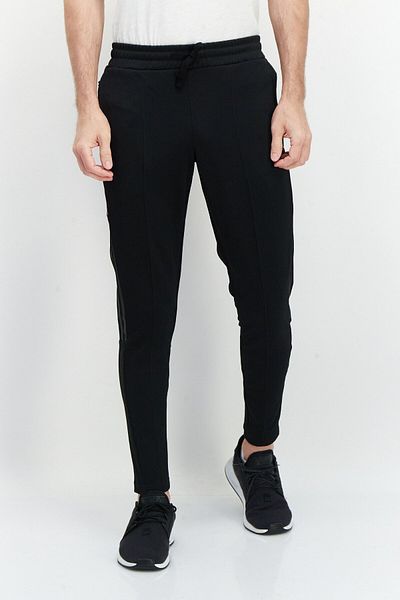 adidas Men Sportswear Fit 3 Stripe Cuffed Training Joggers, Black