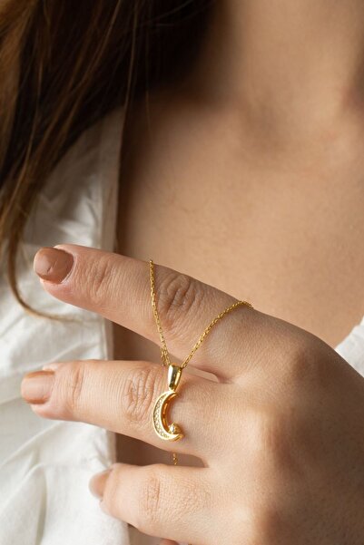 Silvano Jewelry 925 Ayar Gümüş Minimal Ay Yıldız Kolye