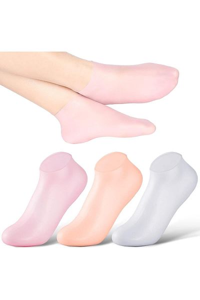 Store New Patterned Silicone Gel Foot Moisturizing Socks -440583