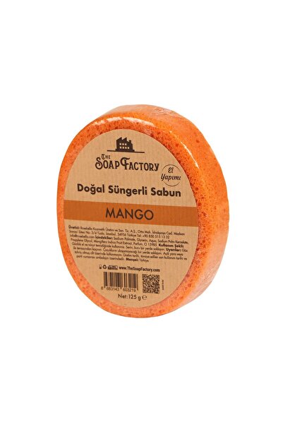 The Soap Factory Doğal Süngerli MANGO Sabunu 125 g - Lüks - Tüm Cilt Tipleri İçin