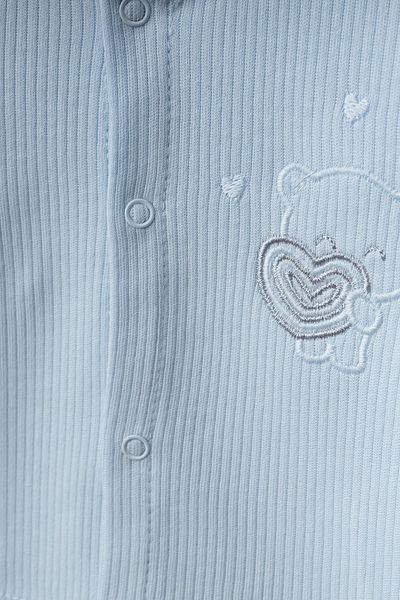 Bebitof 5-piece Heart Pattern Newborn Baby Bodysuit Set - 100% Cotton