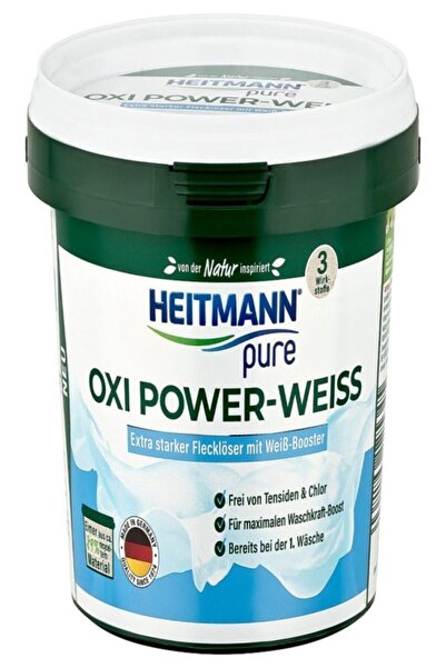 HEITMANN Pure Beyaz Çamaşırlar İçin Oxi Güçlü Deterjan 500g