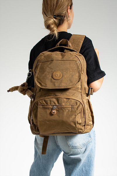 GP GUES POLO Unisex School Backpack - Crinkle Waterproof Fabric, Large Size, for Junior High School College cty-lbn-301