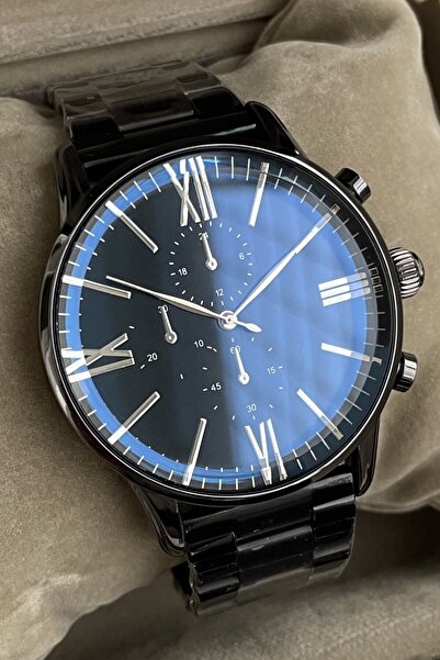 Leerybee Özel Kutulu Yeni Sezon Moda Stil Siyah Erkek Kol Saati Sevgiliye Ark...