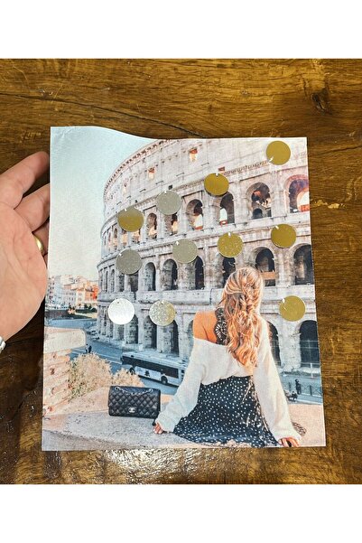 Gönülden Tasarım Devojčica sa šljokicama izvezenim slikom - Armadıkşi aplikac...