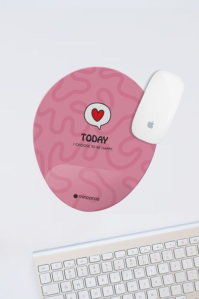 Mincanas Colorful Wrist Supported Oval Mouse Pad Mouse Pad