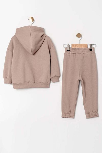 Gold Class Kidswear Diagonal 2-piece Tracksuit Set with Hood and Pocket for Boys