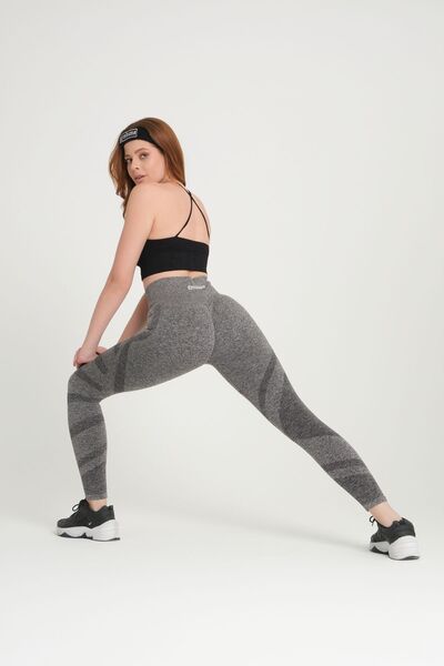 gymhams Γκρι Gymhams Hip Shaper Push Up Αθλητικά κολάν με κορδόνι