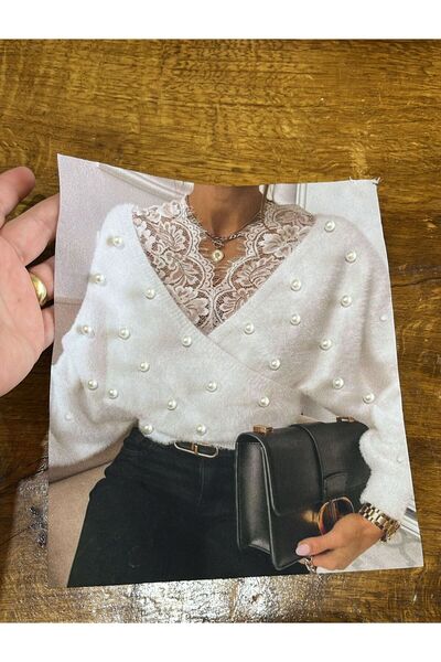 Gönülden Tasarım Απλικέ ραφής με μαργαριταρένιες χάντρες 23x20 cm