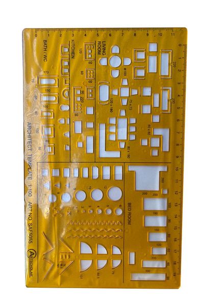Artscholar Architectural Template - 1:100 Furniture/Installation Template (Saf5055)